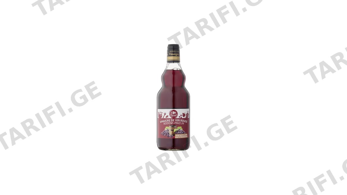 Carrefour წითელი ღვინის ძმარი 0.75ლ