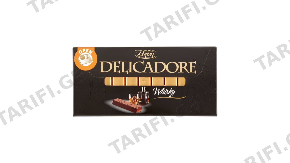 შოკოლადი /DELICADORE/ვისკის არომატით 200გ