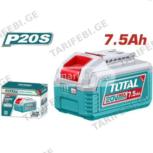 აკუმულატორი ბატარეა ელემენტი 7.5 Ah, 20V TOTAL TFBLI2075