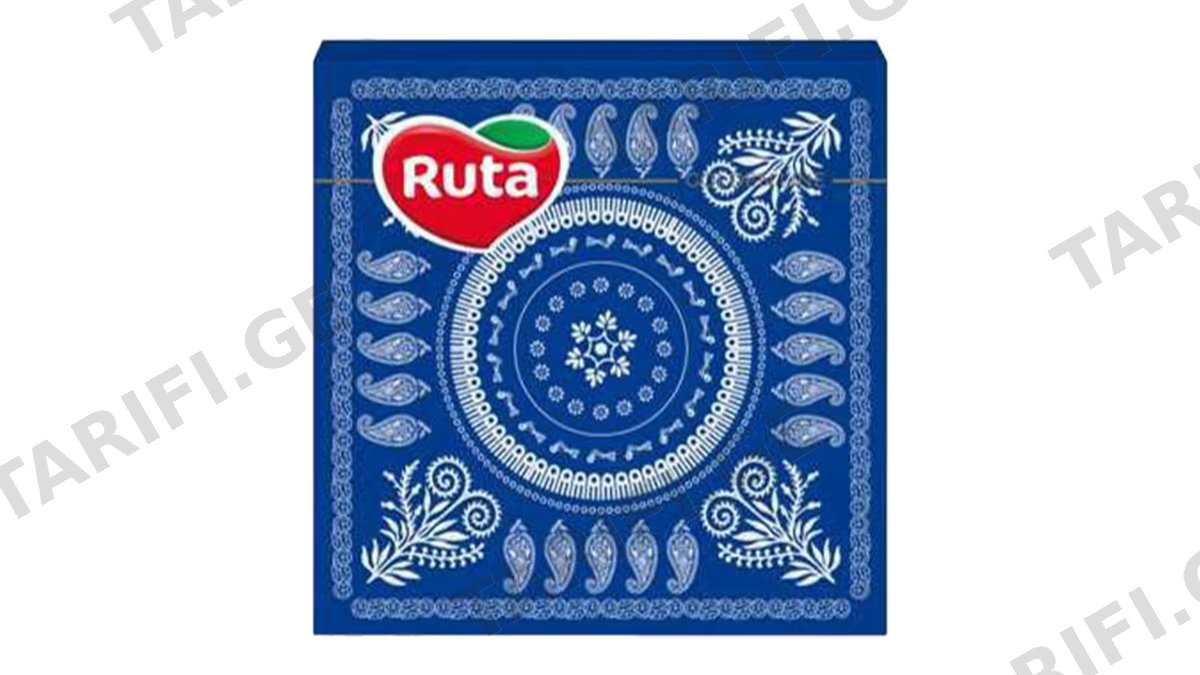 ხელსახოცი /RUTA / ქართული ტრადიციული ლურჯი ორნამენტი 33x33 20ც