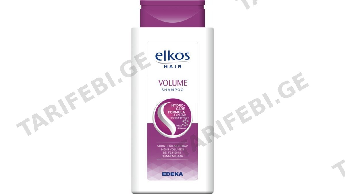 ELKOS შამპუნი მოცულობა