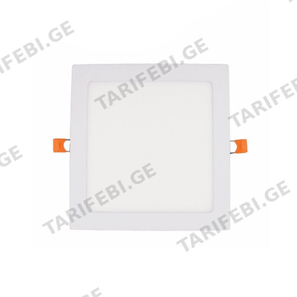 LED პანელური სანათი ოთხკუთხედი 12w 6500K LINUS