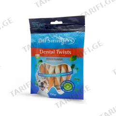 ძაღლის სასუსნავი Pet Interest Tailswingers Dental Twist Roll ატამი 130 გ