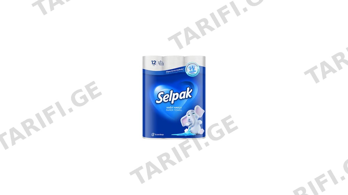 SELPAK სამზარეულოს ხელსახოცი 12ც