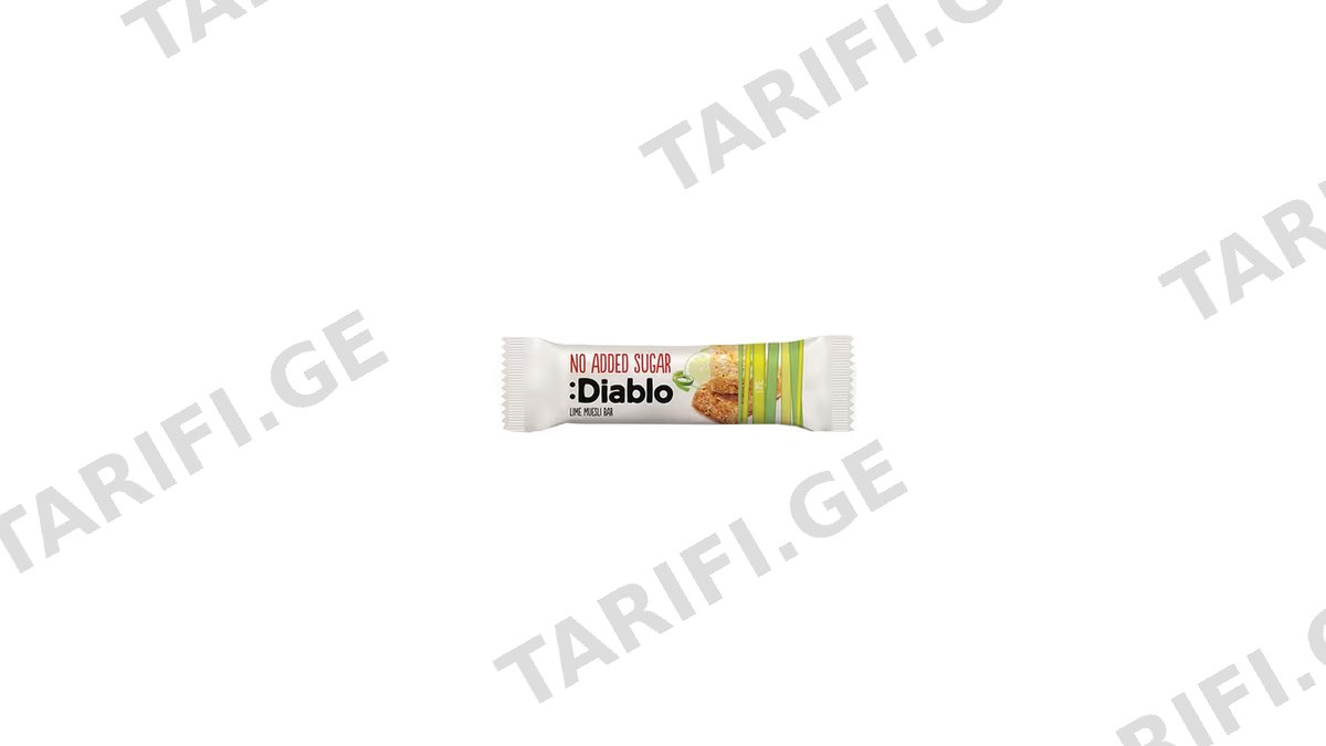 DIABLO მიუსლი ლაიმით უშაქრო 30გრ