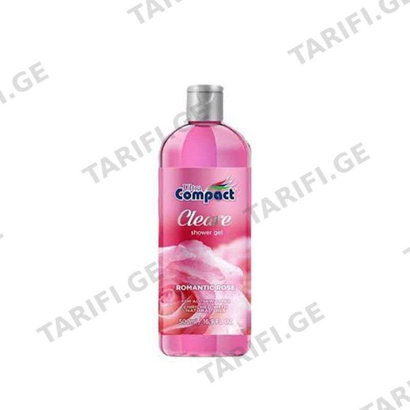 U.COMPACT შხაპგელი რომანტ.ვარდი-500მლ