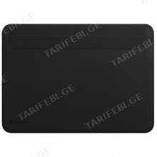 Case Proove Leather Sleeve MacBook 13.6"/14.2" black ლეპტოპის დამცავი