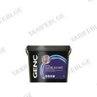 (7.5ლ) ინტერიერის საღებავი სილიკონით GENC SILICONE SILK MATT