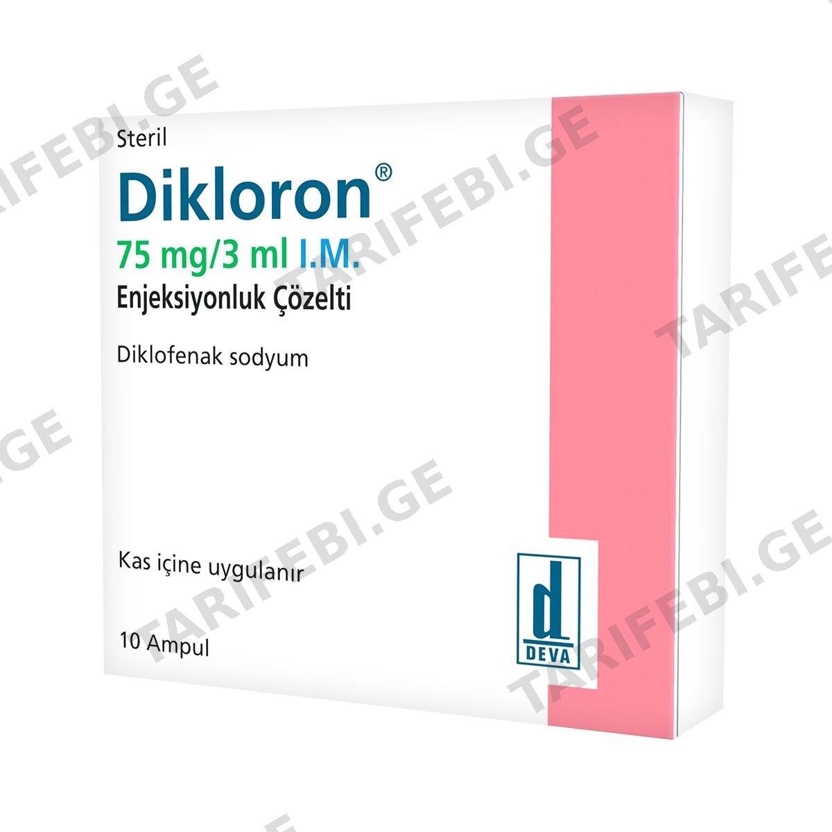 დიკლორონი - Dikloron 75მგ/3მლ 3მლ 10 ამპულა