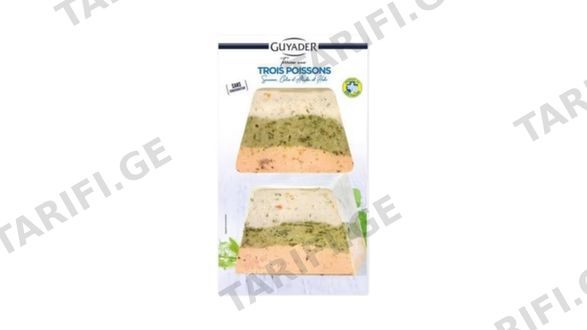 TERRINE 3 სახეობის თევზით და მწვანილით 120გრ