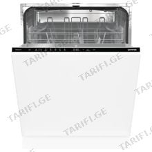 GORENJE GV642D90 ჭურჭლის სარეცხი მანქანა ჩასაშენებელი 14 კომპლექტი D კლასი