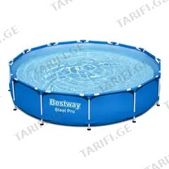 კარკასული მრგვალი აუზი Bestway 366x76 სმ 6473 ლ