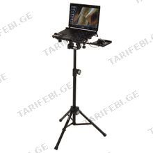 QUIKLOK LPH004 Fully adjustable tripod laptop holder with mouse tray Black ნოუთბუქის სადგამი
