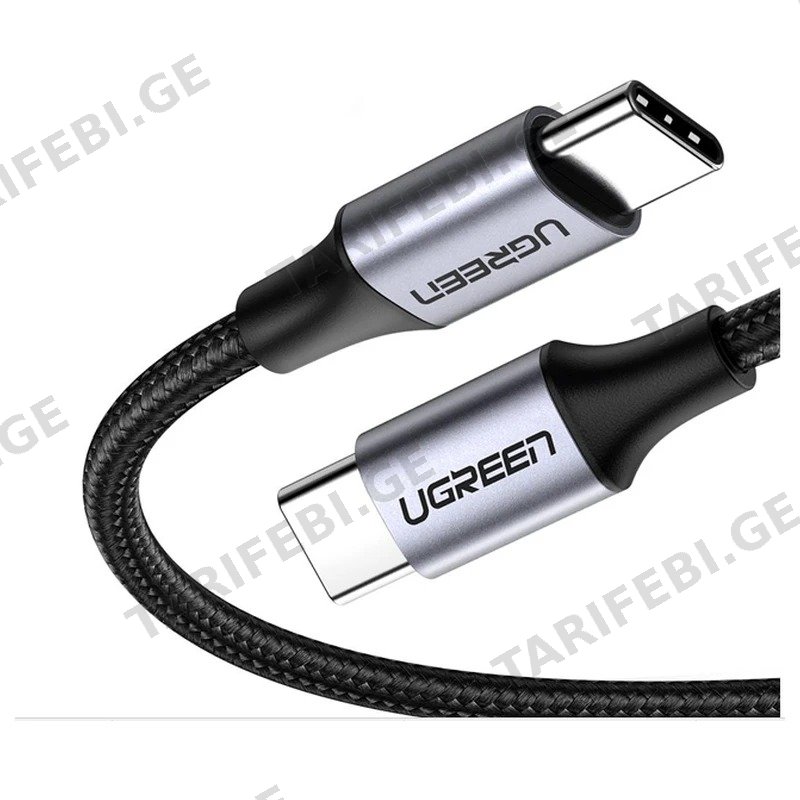 USB TYPE-C კაბელი UGREEN 50152 2მ 60W