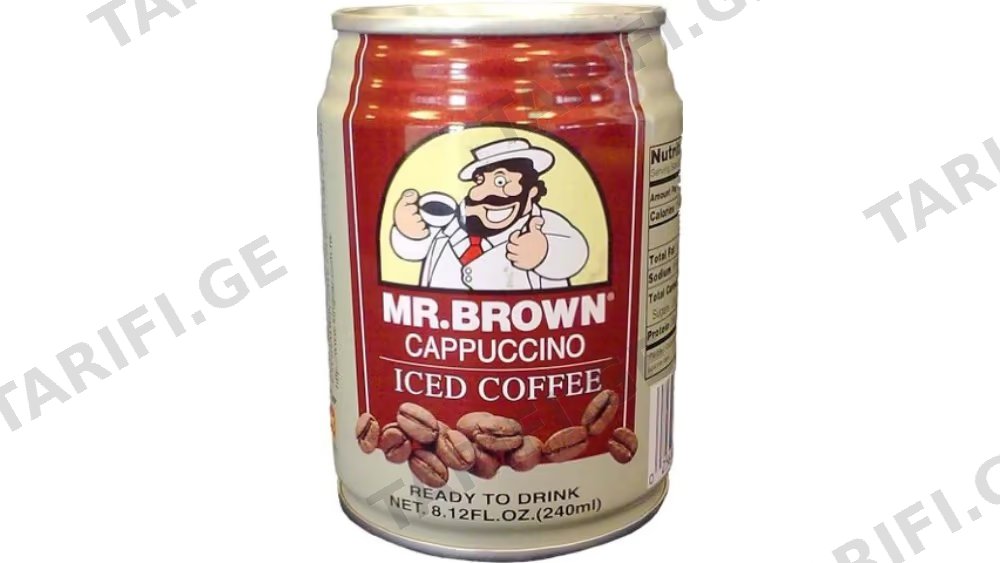 MR. BROWN ცივი ყავა კაპუჩინო 240მლ/25616042145