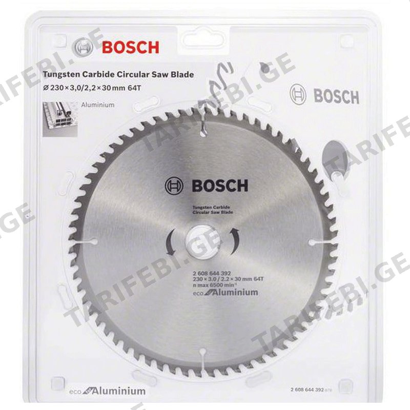 ხერხის პირი BOSCH CIRCULAR SAW BLADE ECO 2608644392
