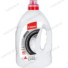 სარეცხი გელი ტანსაცმლის Chistolub Color White 4000 მლ