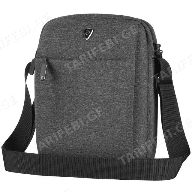 ნოუთბუქის ჩანთა 2E Vertical Bag, Melange 10", Black