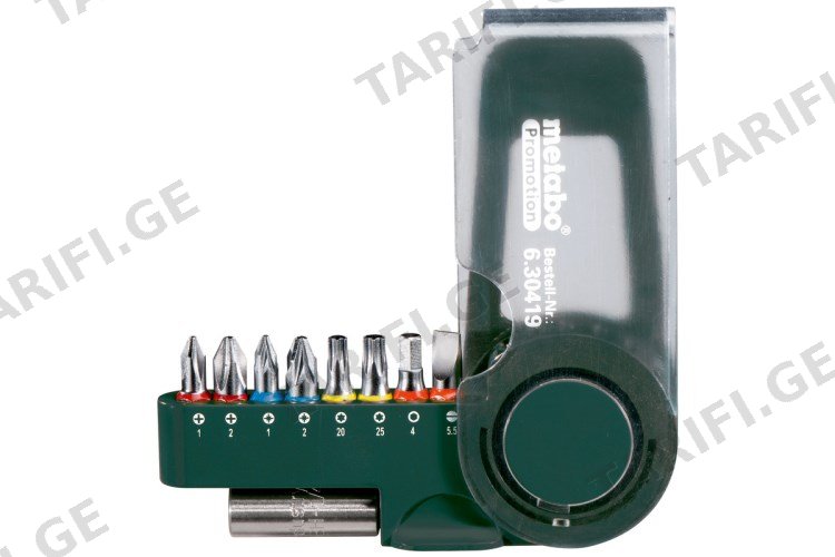ბიტების ნაკრები Metabo SP 9 ც (630419000)