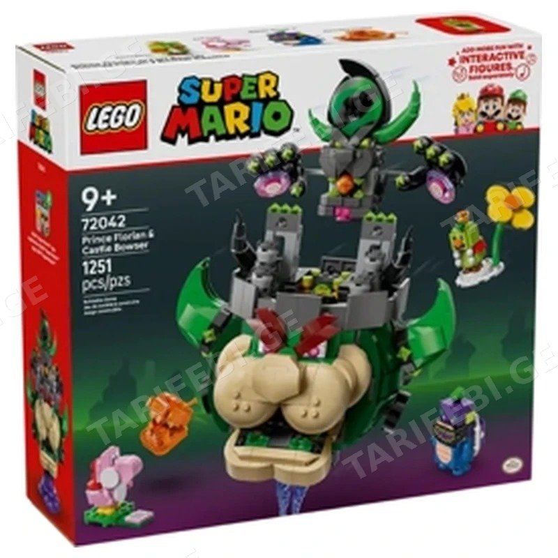 ასაწყობი კონსტრუქცია LEGO SUPER MARIO პრინცი ფლორიანი და ბოუზერის ციხესიმაგრე 72042