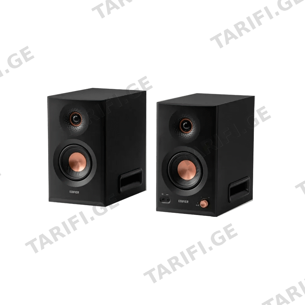 დინამიკი Edifier MR5, 110W, XLR, 6.35 mm TRS, RCA, AUX, Tri-amped Powered Studio Monitor Speakers, Black