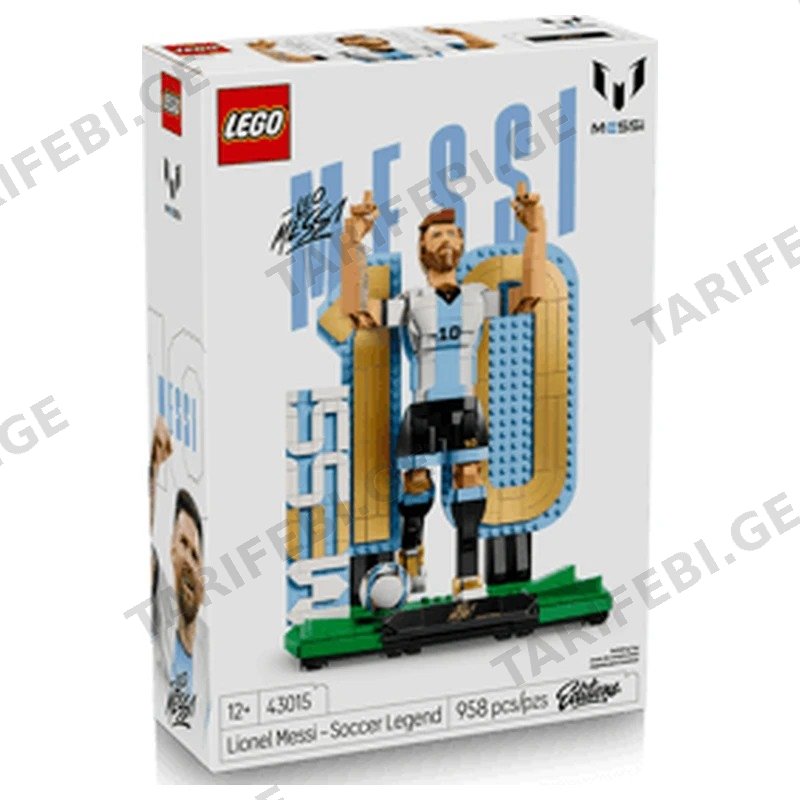 ასაწყობი კონსტრუქცია LEGO 43015 EDITIONS, LIONEL MESSI – SOCCER LEGEND, 958 ნაწილი
