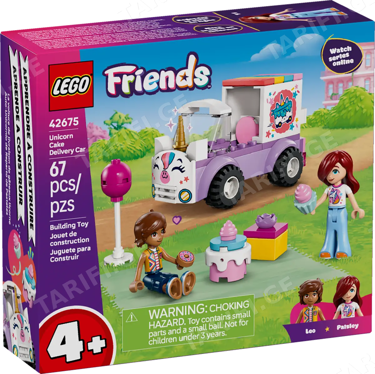 ასაწყობი კონსტრუქცია UNICORN CAKE DELIVERY CAR 42675 | FRIENDS