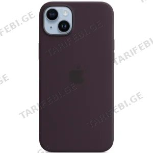 iPhone 14 Plus Silicone case with MagSafe Elderberry Model A2911