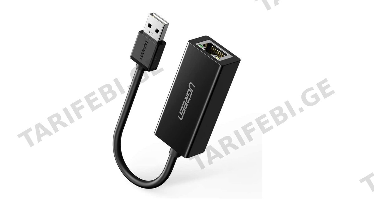 LAN ადაპტერი UGREEN EA20254 (20254), USB to LAN 10/100Mbps Ethernet Adapter