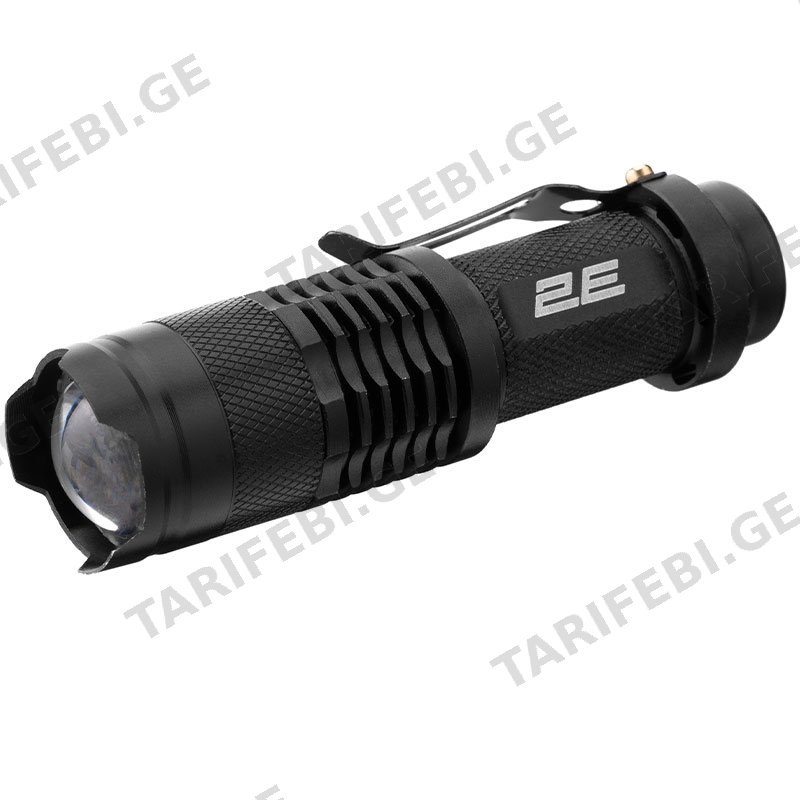 ფარანი 2E PYB1AA BLACK (3W, 100 LM)