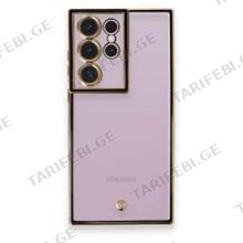 Samsung Galaxy S23 Ultra Liva lense Case სილიკონის ქეისი - შავი