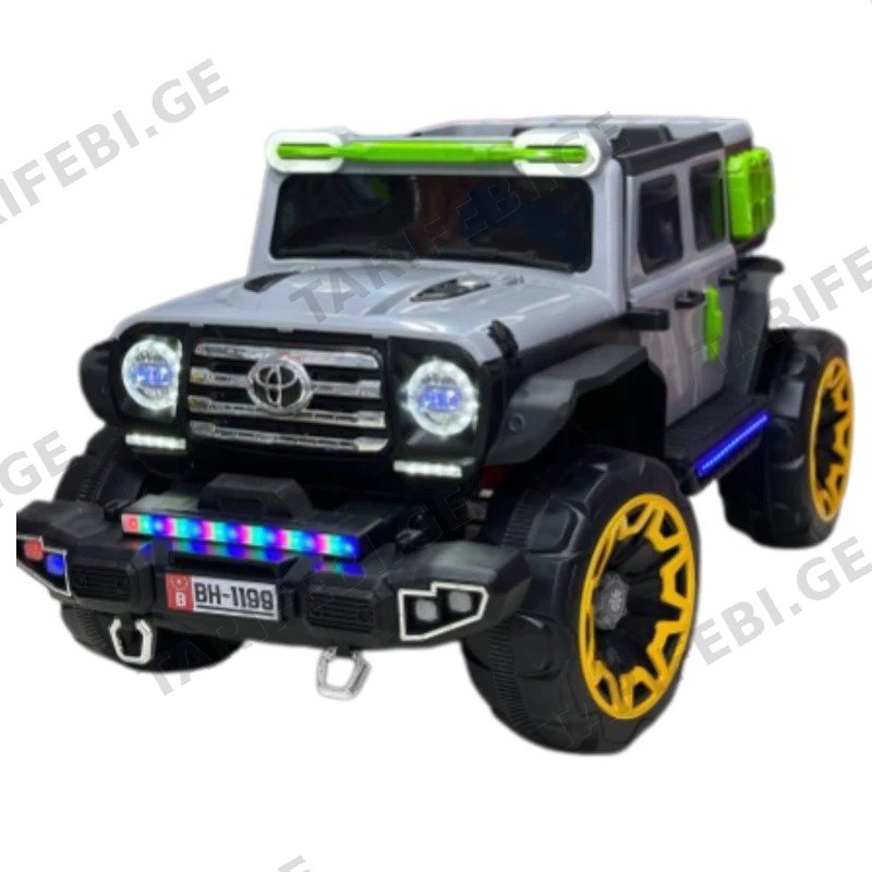 ბავშვის ელექტრო მანქანა 4X4 TOYOTA BH-1199-CER 4 ძრავით 12V