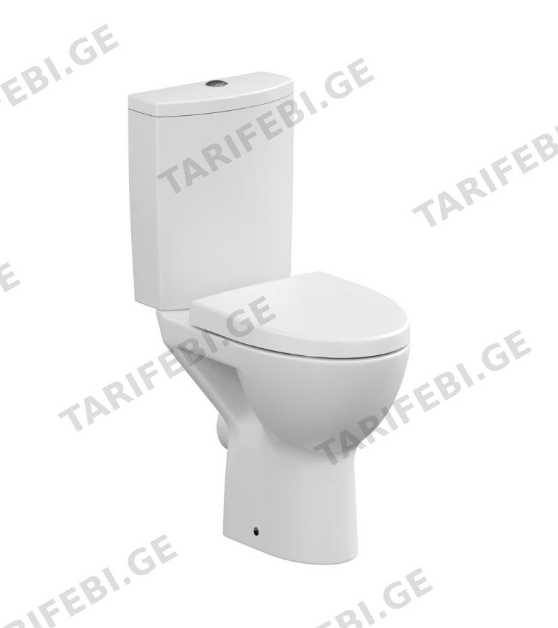 უნიტაზი ავზით PARVA NEW CLEAN ON 011 3/6 თავსახურით Duroplast, მექანიზმით მწარ. CERSANIT