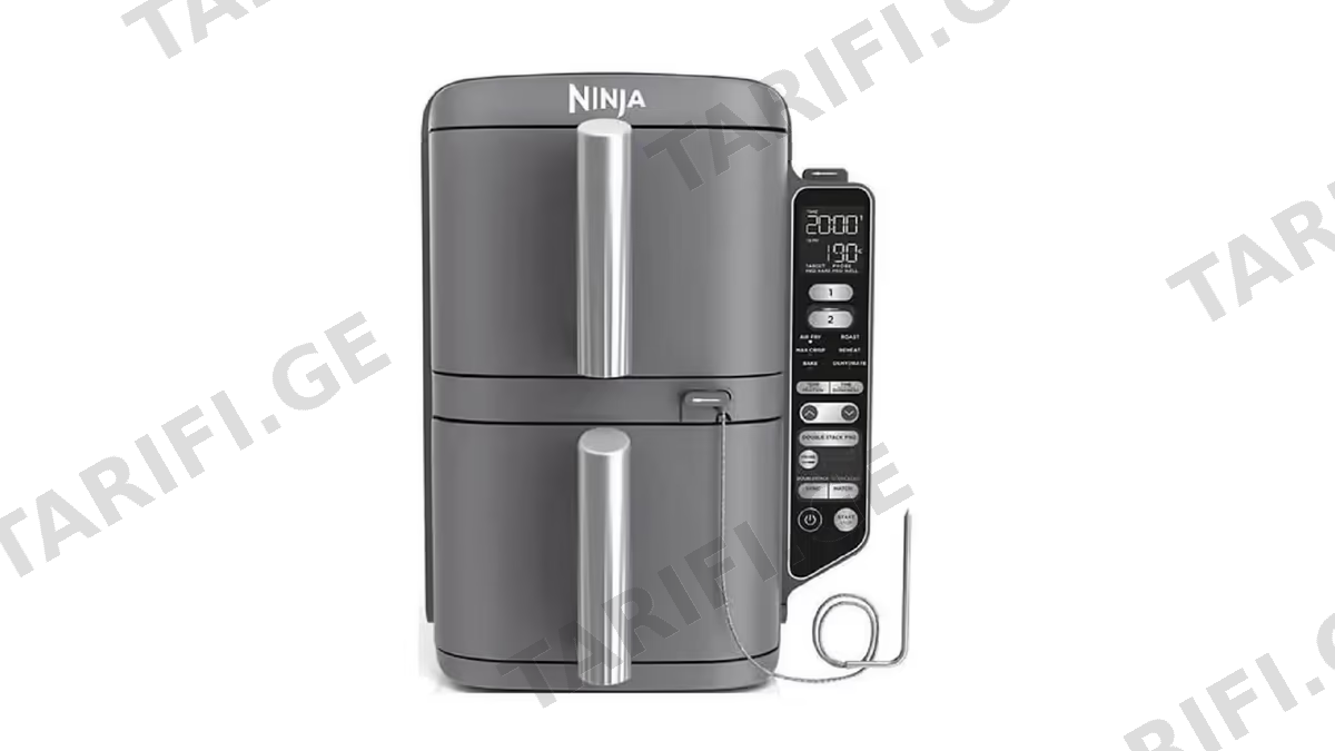 აეროგრილი Ninja SL451EU, 2470W, 9.5L, Air Fryer, Grey
