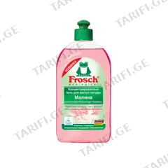 ჭურჭლის სარეცხი გელი Frosch 500მლ ჟოლო