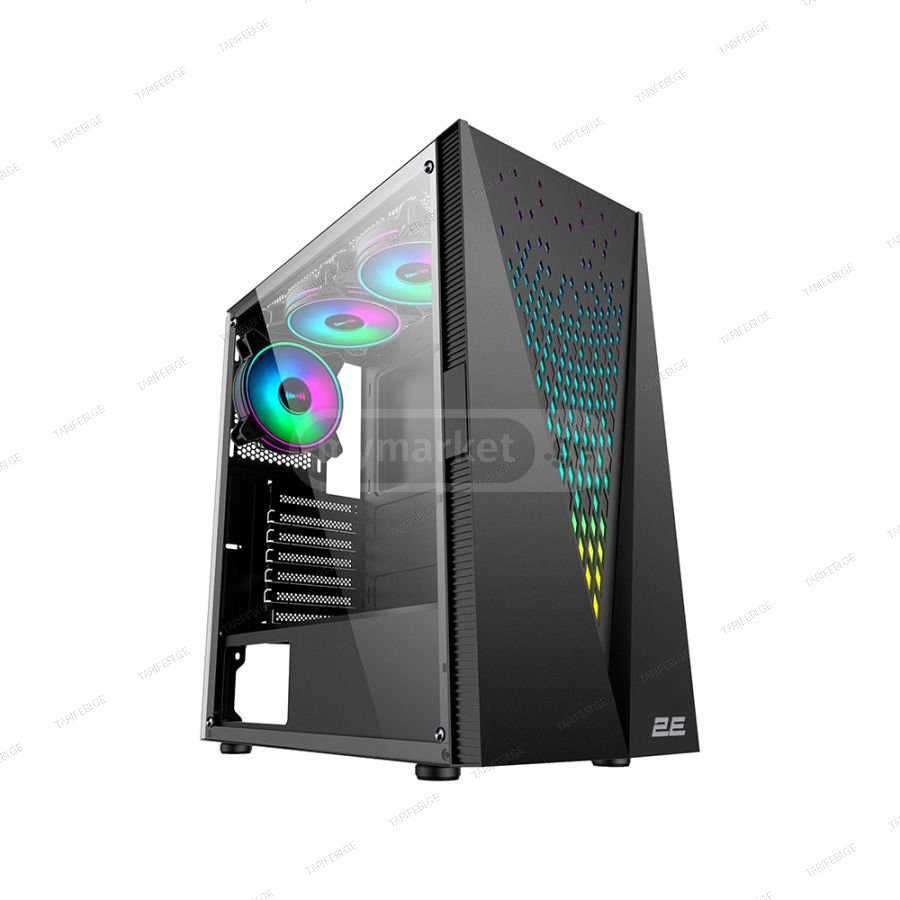 2E Galaxy G2055 Mid-Tower Gaming PC Case Black