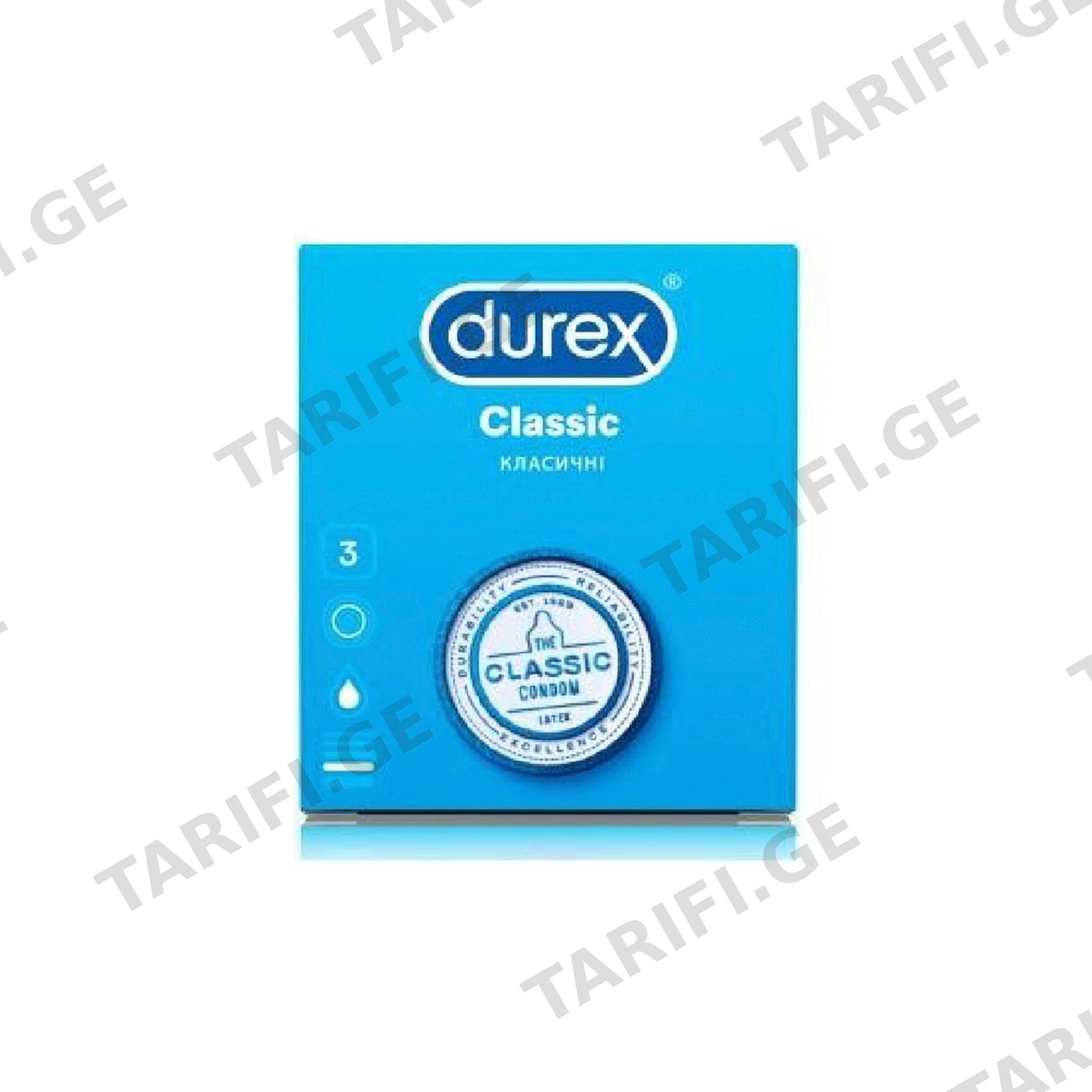 დურექსი პრეზერვატივი Classic N3 4250/0724 Condom Durex "Classic" #3
