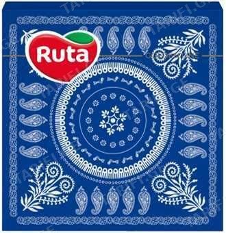 ხელსახოცი "RUTA" ქართული ტრადიციული ლურჯი ორნამენტი 33x33 20ც
