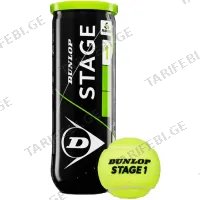 ჩოგბურთის ბურთი 3 ცალი DUNLOP STAGE 1 GREEN