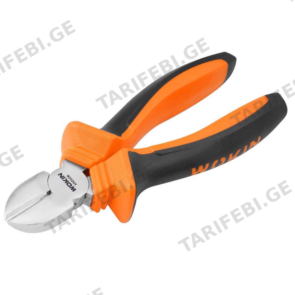 მკვნეტარა Wokin 100106, 160mm Cutting Plier, Black/Orange