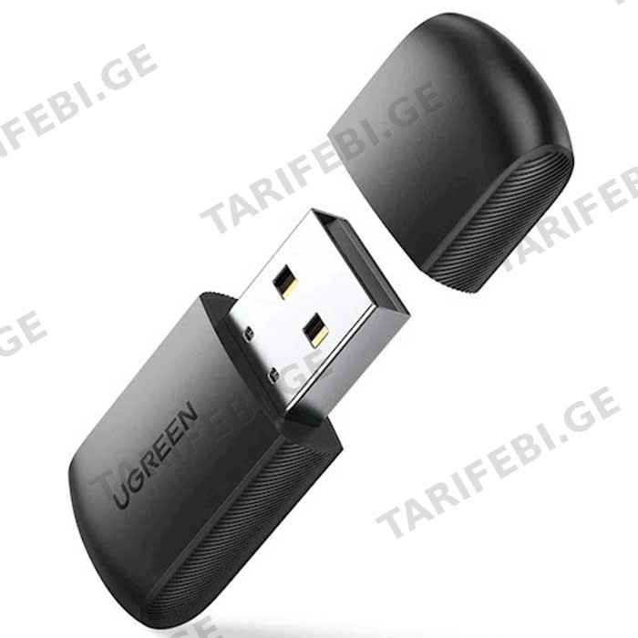 USB ადაპტერი UGREEN CM448 (20204) 2.4GHz EXTERNAL NETWORK ADAPTER BLACK