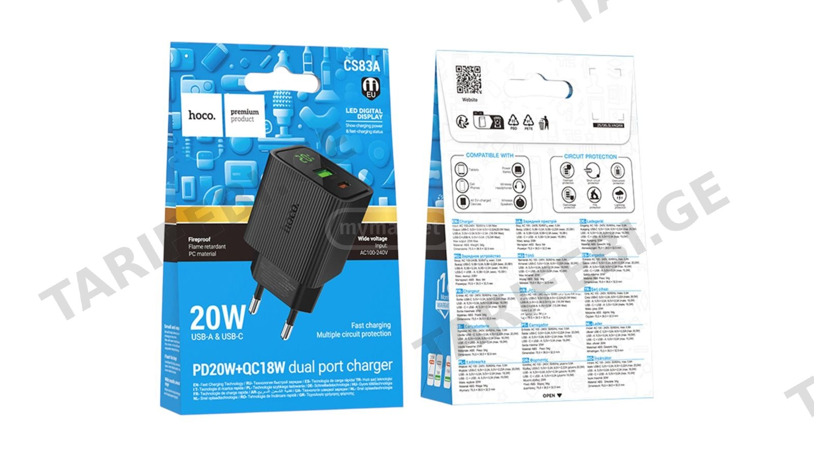 Hoco CS83A 20W Dual Port Charger | SE134