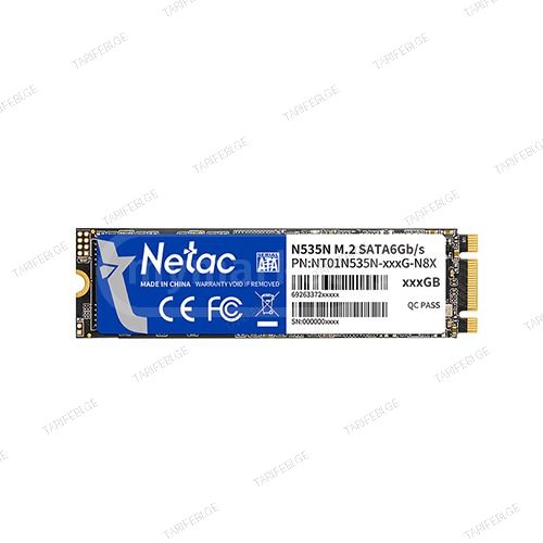 M2 Sata SSD Netac N535N 1 TB PCIe 3.0