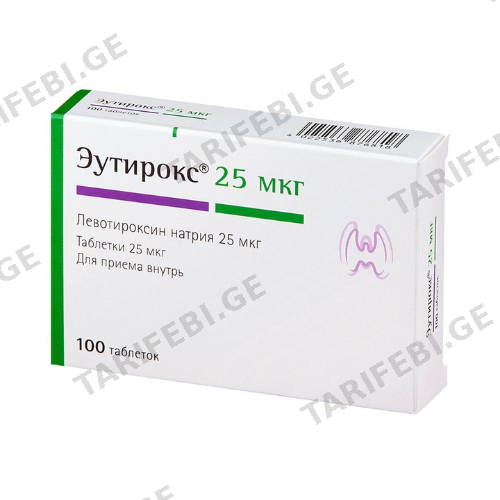 ეუთიროქსი ტაბლეტი 25მკგ #100