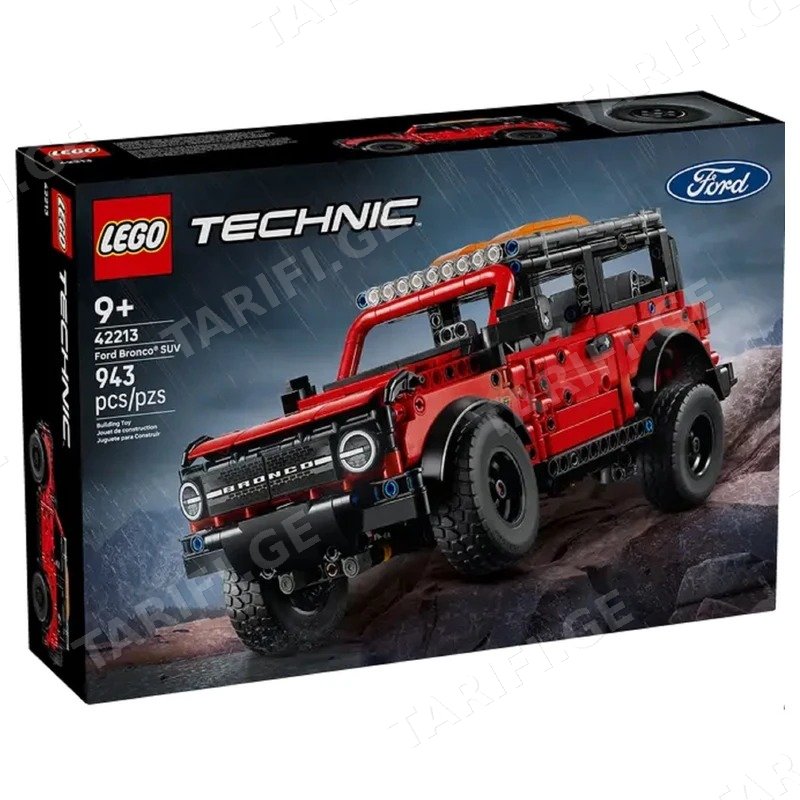 ასაწყობი კონსტრუქცია LEGO 42213 TECHNIC FORD BRONCO, 943 ნაწილი