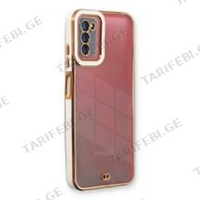 Samsung Galaxy A02S, Samsung Galaxy A03S, Liva lense Case სილიკონის ქეისი - თეთრი