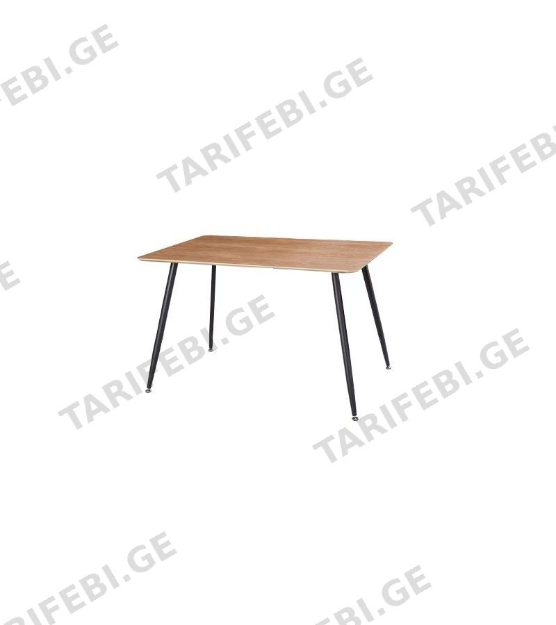 სამზარეულოს მაგიდა DT028 MDF ASH WOOD VENEER ზომა 120*80*75
