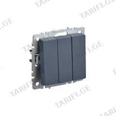 ჩამრთველი ჩარჩოს გარეშე IEK BRITE 3 10A BC10-3-0-BrM