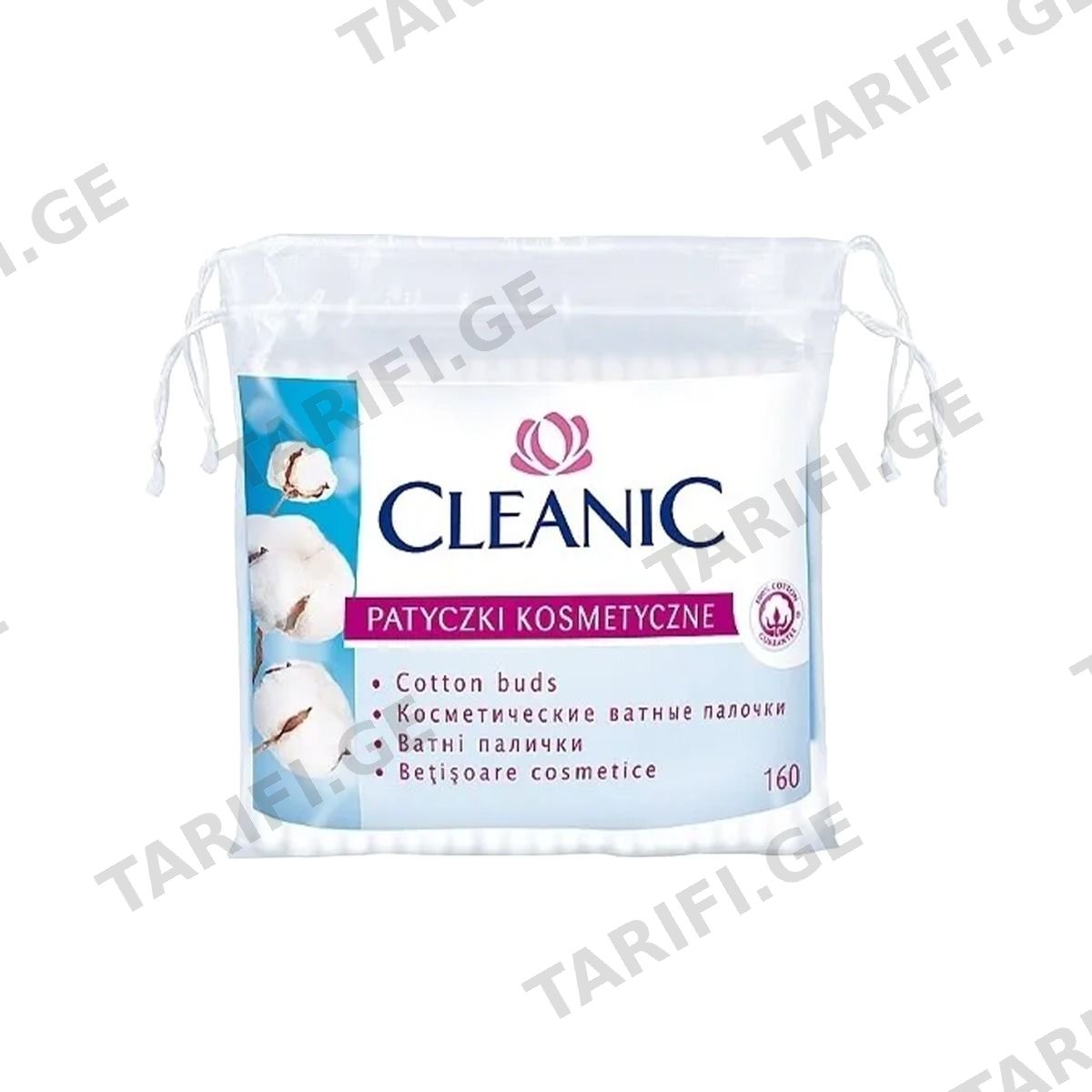 Cleanic - ქლინიკი ყურის ჩხირები 160 ცალი 2581