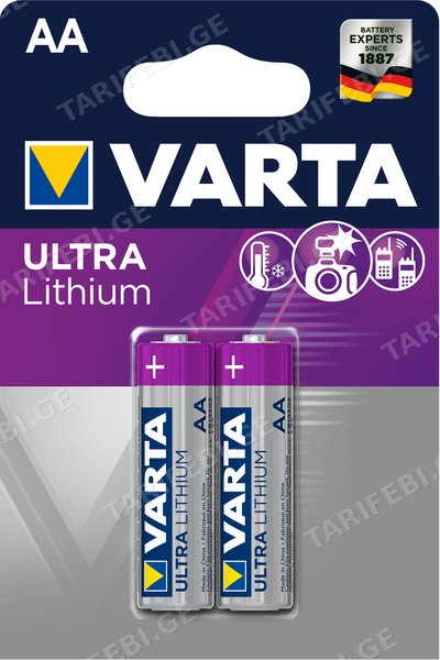 ელემენტი Varta Lithium AA 2 ც